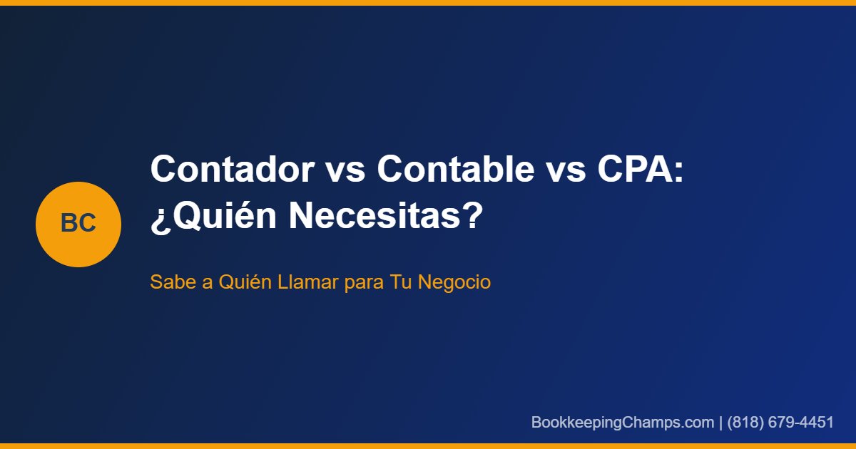 Diferencia entre contador contable y CPA quién necesitas