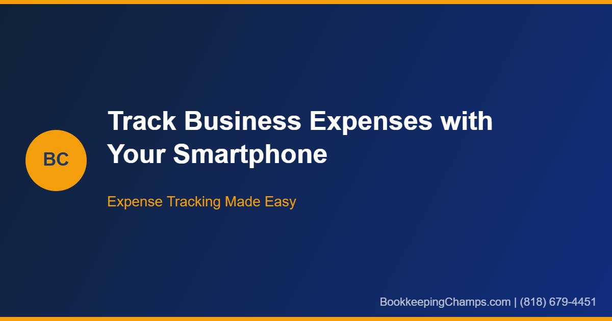 Track business expenses smartphone guide